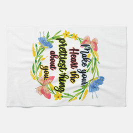 Machen Sie Ihr Herz zum Hübschsten über Sie Geschirrtuch