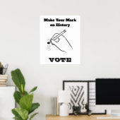 Machen Sie Ihr Kennzeichen für den Verlauf Poster (Heimbüro)