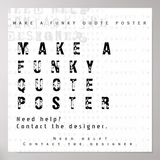 Machen Sie Ihr Personalisiertes Angebot Poster (Vorne)