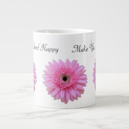 Machen Sie Ihr Soul glücklich Pink Gerbera Daisy Jumbo-Tasse