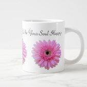 Machen Sie Ihr Soul glücklich Pink Gerbera Daisy Jumbo-Tasse (Rechts)