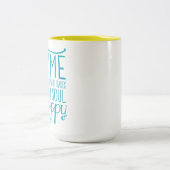 Machen Sie Ihr Soul glücklich Zwei-Tonen-Tasse Zweifarbige Tasse (Mittel)