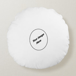 Machen Sie Ihr von einem netten runden Rundes Kissen