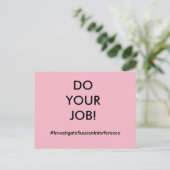 Machen Sie Ihre Arbeit Postkarte (Stehend Vorderseite)