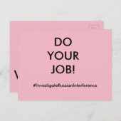 Machen Sie Ihre Arbeit Postkarte (Vorne/Hinten)