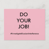 Machen Sie Ihre Arbeit Postkarte (Vorderseite)