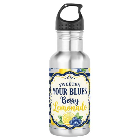 Machen Sie Ihre Blues süßer Edelstahlflasche (Vorderseite)