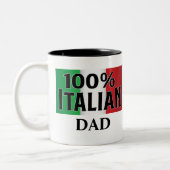 Machen Sie Ihre eigene 100% italienische Flagge vo Zweifarbige Tasse (Links)
