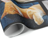 Machen Sie Ihre eigene 10-Foto-Collage auf Schwarz Geschenkpapier (Rolleneckpunkt)