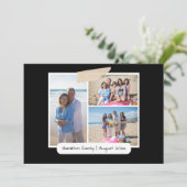 Machen Sie Ihre eigene 3 Foto Collage Personalisie Einladung (Stehend Vorderseite)