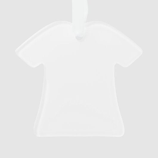 Machen Sie Ihre eigene Acrylt-shirt geformte Ornament (Vorderseite)