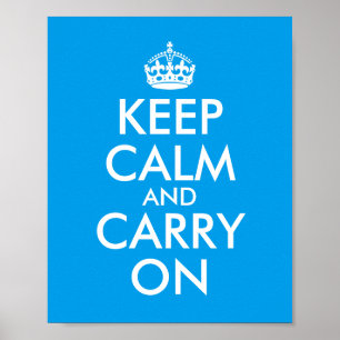 Machen Sie Ihre eigene blaue Blase ruhig und trage Poster