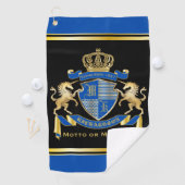 Machen Sie Ihre eigene Einhornmatte mit dem blauen Golfhandtuch (Insitu)