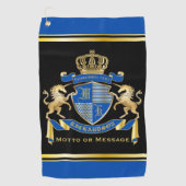 Machen Sie Ihre eigene Einhornmatte mit dem blauen Golfhandtuch (Vorderseite)