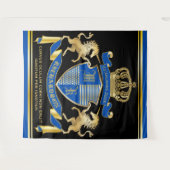 Machen Sie Ihre eigene Einhornmatte mit dem blauen Wandteppich (Vorderseite (Horizontal))