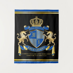 Machen Sie Ihre eigene Einhornmatte mit dem blauen Wandteppich