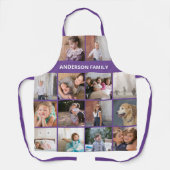 Machen Sie Ihre eigene Foto-Collage und Namen Blac Schürze (Vorderseite)