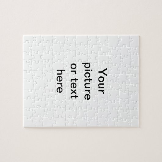 Machen Sie Ihre eigene Gewohnheit personalisiert Puzzle (Horizontal)