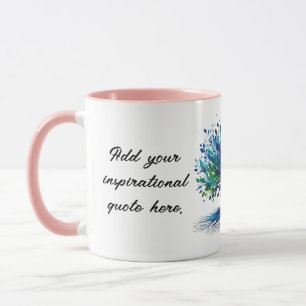 Machen Sie Ihre eigene inspirierende Baumleben-Tas Tasse