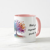 Machen Sie Ihre eigene inspirierende Baumleben-Tas Tasse (VorderseiteRechts)