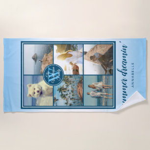 Machen Sie Ihre eigene Instagram Grid Sommerfotosa Strandtuch