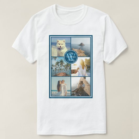 Machen Sie Ihre eigene Instagram Grid Summer Foto  T-Shirt (Design vorne)