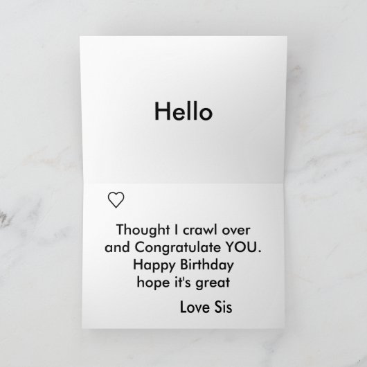 Machen Sie Ihre eigene Karte (Innenseite)