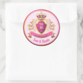 Machen Sie Ihre eigene Liebe & Dankeschön-Wappen - Runder Aufkleber (Tasche)