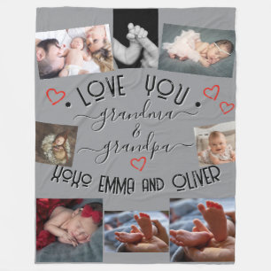 ✨ machen Sie Ihre eigene LIEBE GRANDMA & GRANDPA Fleecedecke