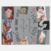 ✨ machen Sie Ihre eigene LIEBE GRANDMA & GRANDPA Fleecedecke (Vorderseite (Horizontal))