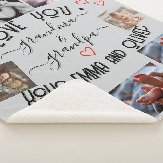 ✨ machen Sie Ihre eigene LIEBE GRANDMA & GRANDPA Sherpadecke (3/4)