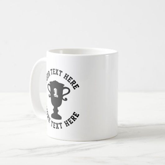 Machen Sie Ihre eigene lustige Trophäe-Tasse-Ausze Kaffeetasse (Vorderseite Links)