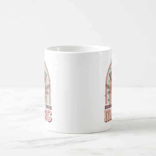 Machen Sie Ihre eigene Magie Boho Rainbow Kitchen Kaffeetasse (Mittel)