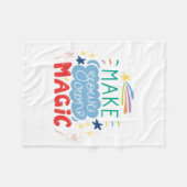 Machen Sie Ihre eigene Magie Fleecedecke (Vorderseite (Horizontal))