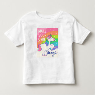 Machen Sie Ihre eigene Magie Niedliches Einhorn Kleinkind T-shirt