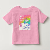 Machen Sie Ihre eigene Magie | Niedliches Einhorn Kleinkind T-shirt (Vorderseite)