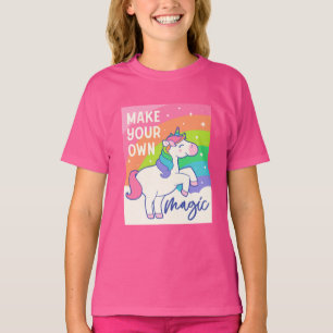 Machen Sie Ihre eigene Magie Niedliches Einhorn T-Shirt
