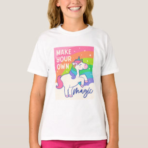 Machen Sie Ihre eigene Magie Niedliches Einhorn T-Shirt