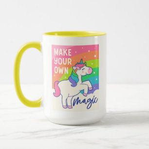 Machen Sie Ihre eigene Magie Niedliches Einhorn Tasse