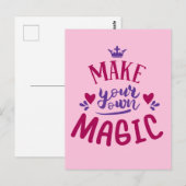 Machen Sie Ihre eigene Magie Postkarte (Vorne/Hinten)