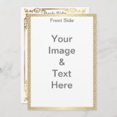 Machen Sie Ihre eigene Matte 12x18 Front und Back  Einladung (Vorne/Hinten)