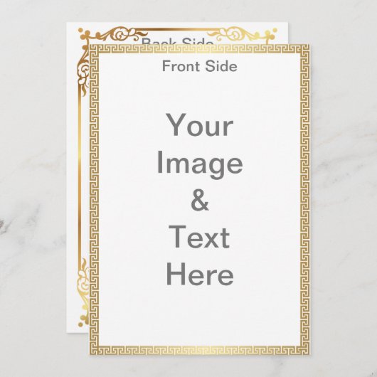 Machen Sie Ihre eigene Matte 12x18 Front und Back  Einladung (Vorne/Hinten)