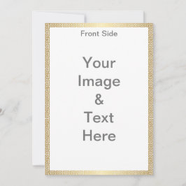 Machen Sie Ihre eigene Matte 12x18 Front und Back Einladung