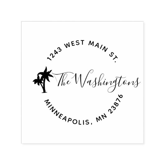 Machen Sie Ihre eigene moderne Rücksendeadresse Pa Permastempel (Design)