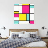 Machen Sie Ihre eigene Mondrian-Moderne abstrakt Leinwanddruck (Insitu (Schlafzimmer))