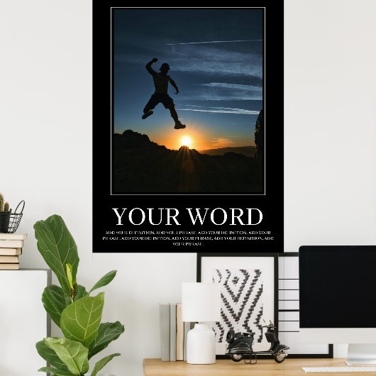 Machen Sie Ihre eigene Motivierend Postererfolgswa Poster (Heimbüro)