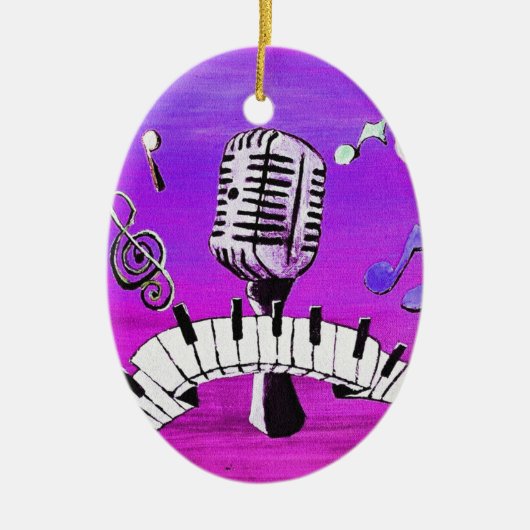 Machen Sie Ihre eigene Musik Keramikornament (Vorne)