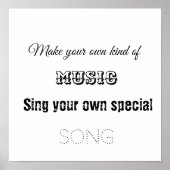 Machen Sie Ihre eigene Musik Poster (Vorne)