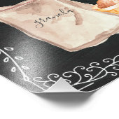 Machen Sie Ihre eigene Oatfood Station Chalkboard- Fotodruck (Ecke)