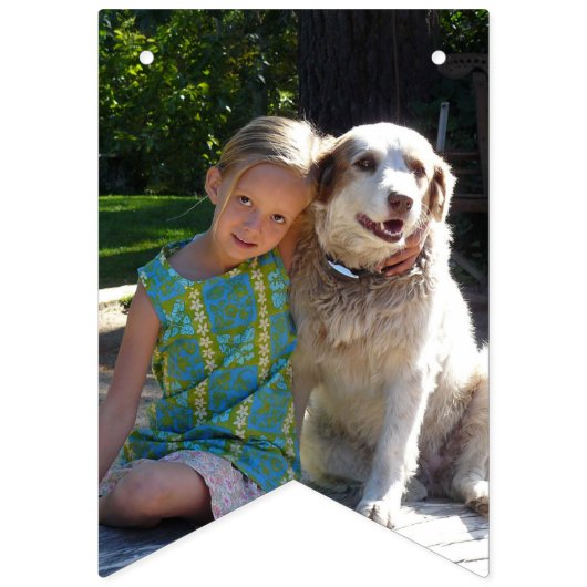 Machen Sie Ihre eigene Personalisierte Fotovorlage Wimpelkette (Erste Fahne)